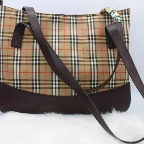 Burberry Tote Brown Nova Check Shoulder - Picture 7 of 16